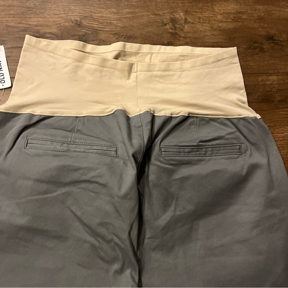 Old Navy Womens 16L 95% Cotton Maternity Bootcut Full Panel Gray Stretch NWT - Picture 7 of 9